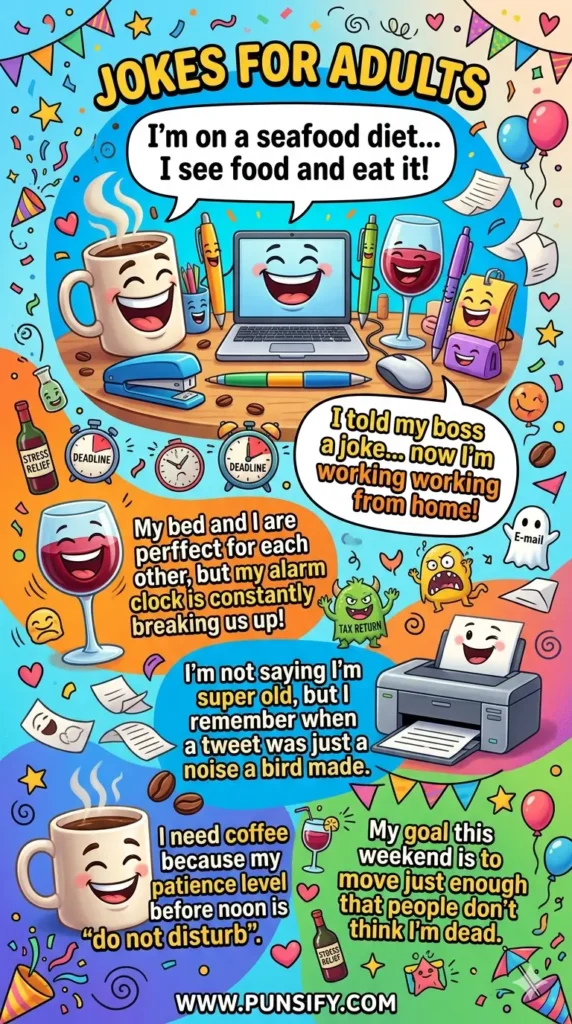 135+ Hilarious Jokes For Adults and puns: A Punderful Adventure Awaits