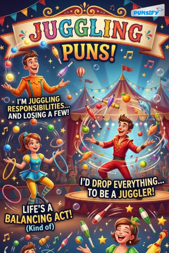 197+ Hilarious Juggling Puns for Laughs and Fun in Every Toss and Catch
