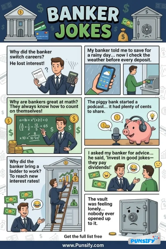 165+ Hilarious Banker Jokes & Puns That Will Make You Cash in on Laughter!