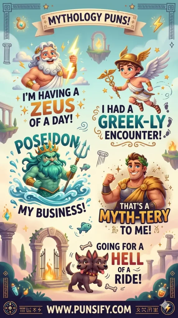 179+ Hilarious Mythology Puns That Will Leave You Laughing and Inspired