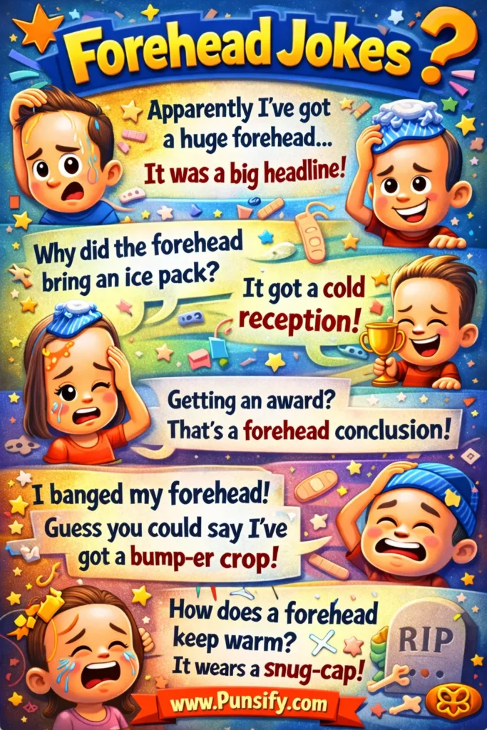 197+ Laugh Riot with Forehead Jokes and Puns That Will Have You Cracking Up
