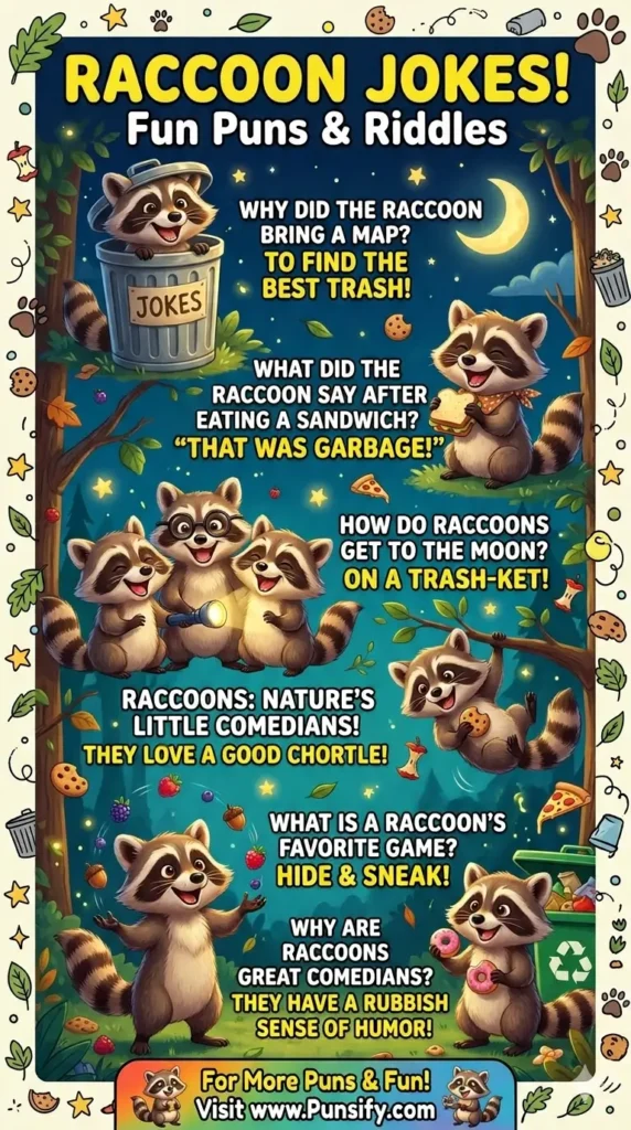 175+ Hilarious Raccoon Jokes to Tickle Your Funny Bone and Brighten Your Day
