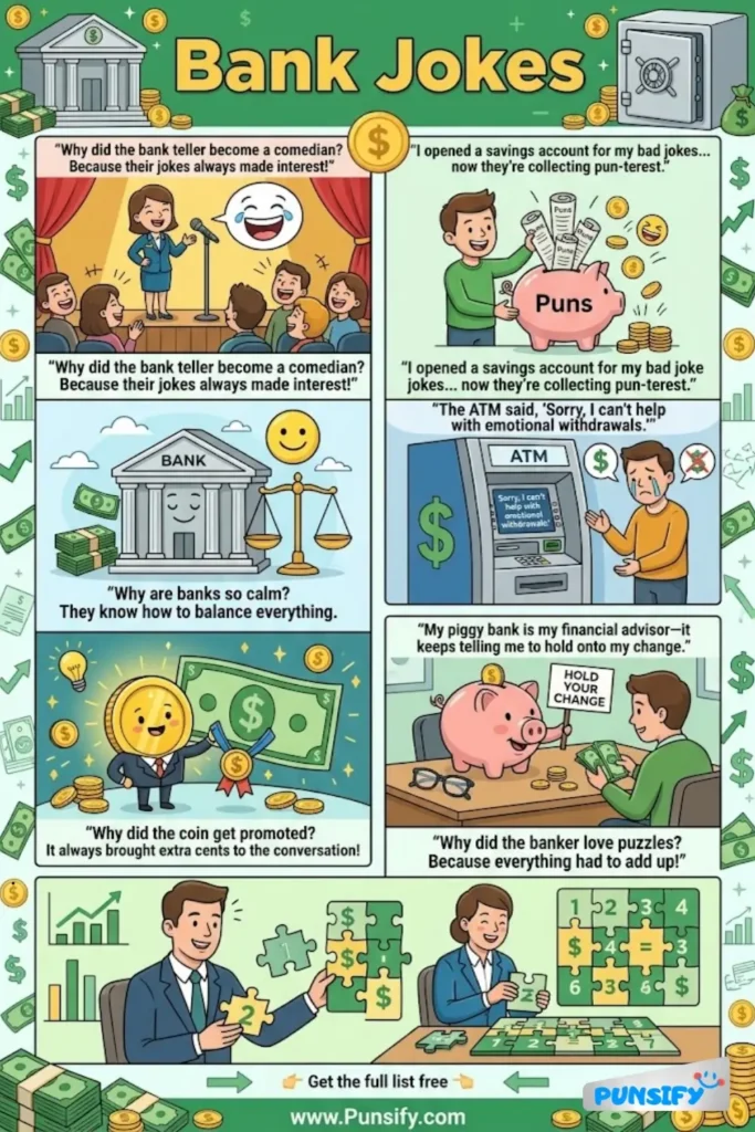 165+ Hilarious Bank Jokes & Puns That Will Make Your Interest Rates Soar!