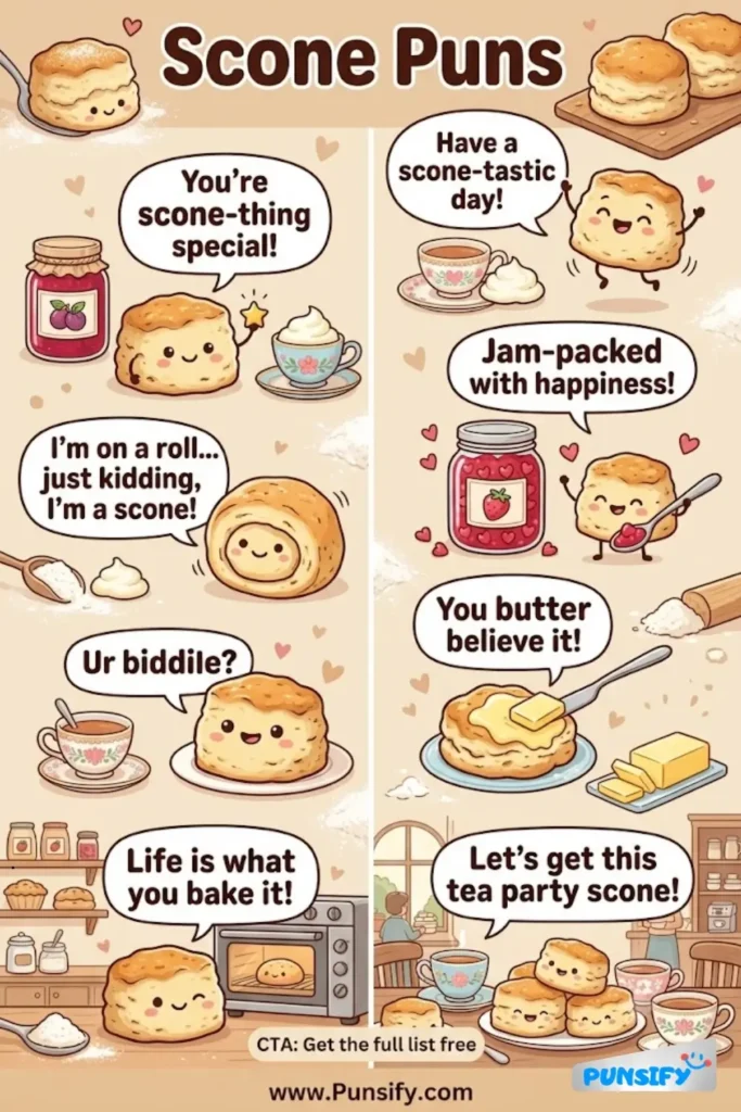 163+ Hilarious Scone Puns & Jokes to Whisk Up Laughter and Delight Everyone