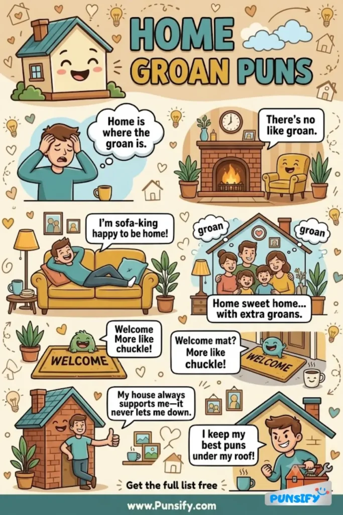 173+ Hilarious Home Groan Puns & Jokes That Will Tickle Your Funny Bone