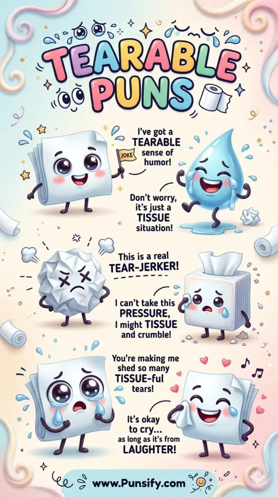 187+ Hilarious Tearable Puns That Will Make You Laugh Out Loud