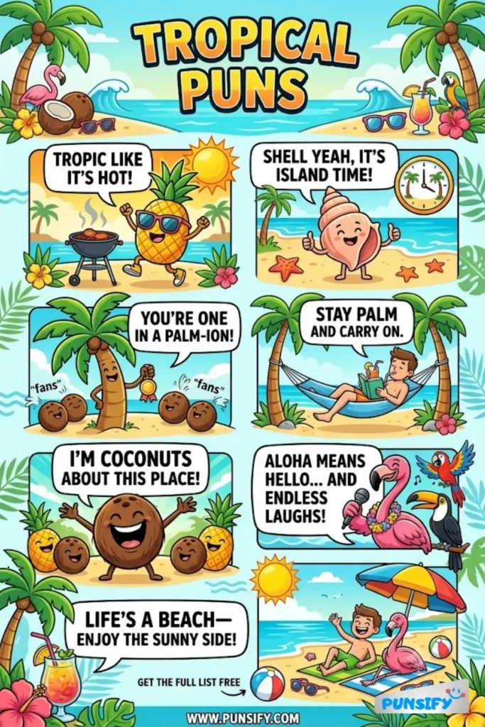 157+ Hilarious Tropical Puns & Jokes to Brighten Your Day with Fun and Laughter