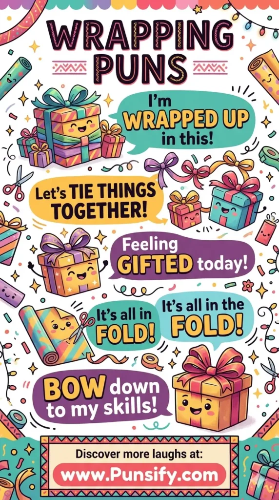 193+ Hilarious Wrapping Puns to Make Your Gifts Extra Fun and Memorable