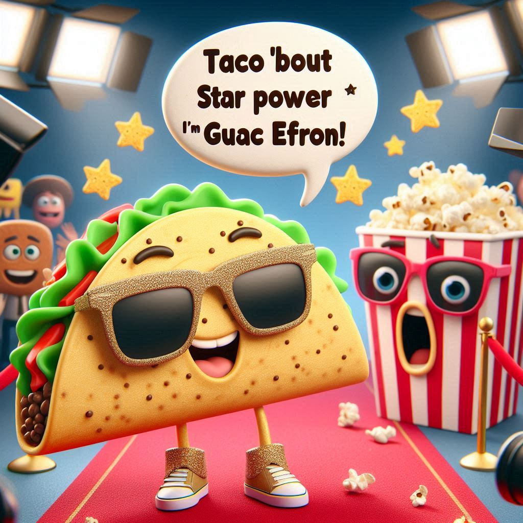 Celebrity Food Puns