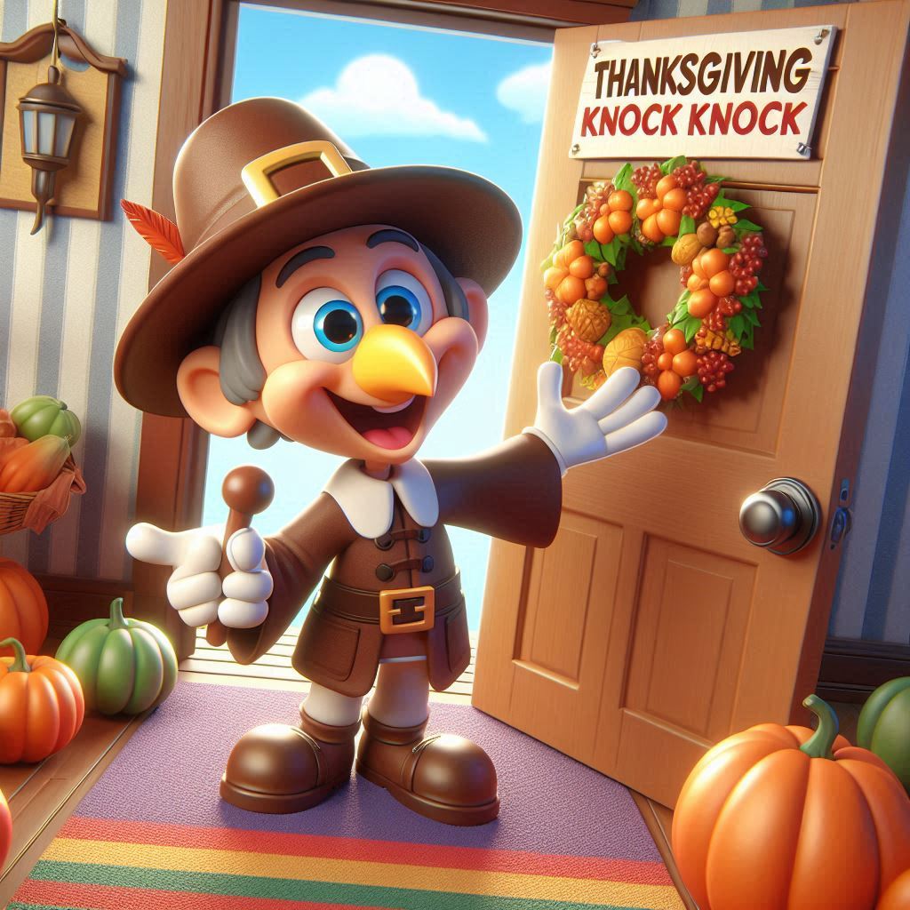 200+ Thanksgiving Knock Knock Jokes for Family Fun and Laughter 4 Clever Thanksgiving Knock Knock Jokes