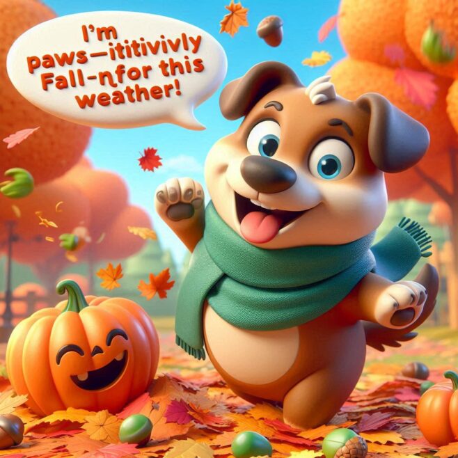 Fall Dog Puns
