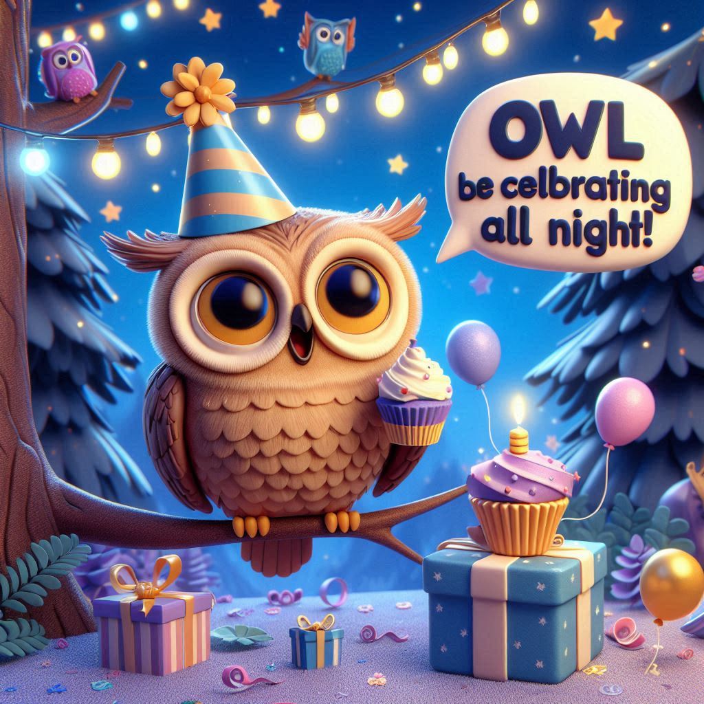Owl Birthday Puns