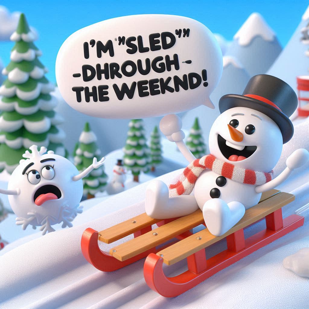 Sledding Puns