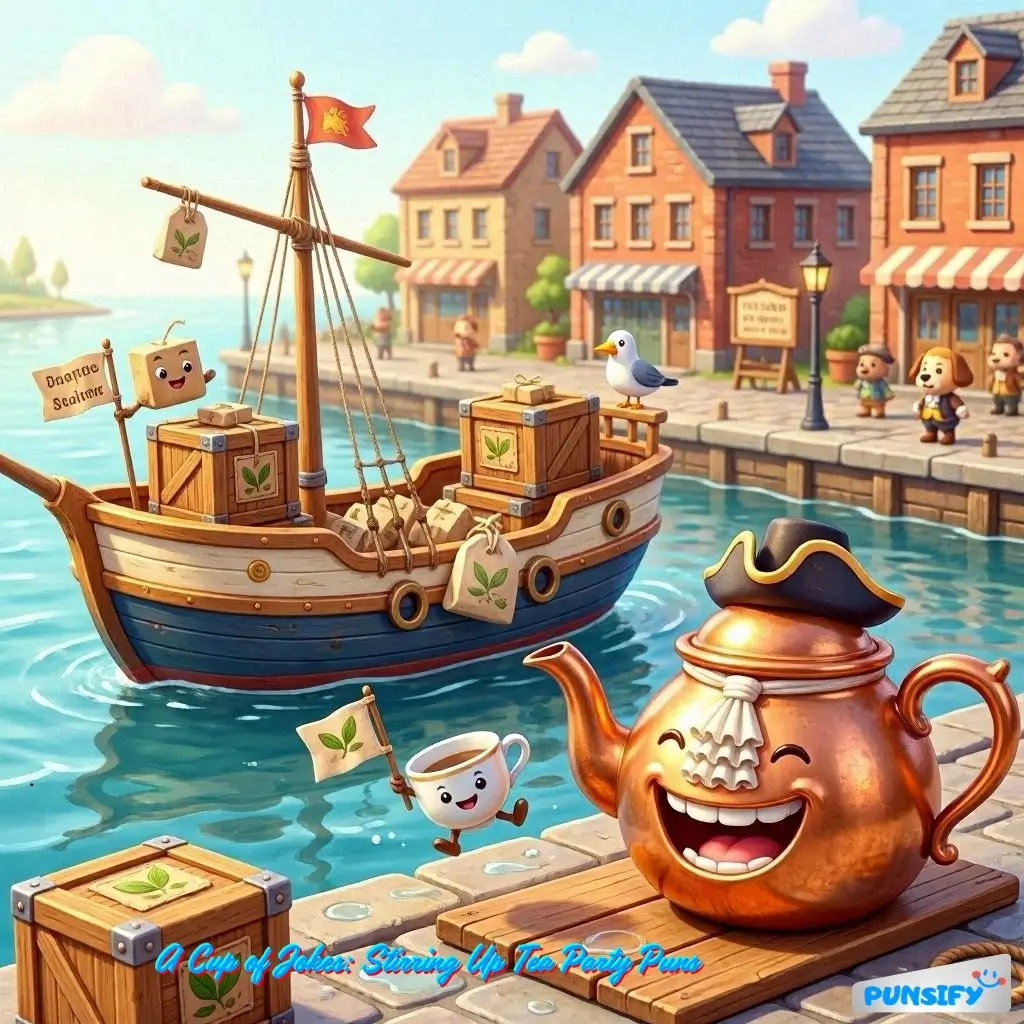 167+ Hilarious Boston Tea Party Jokes & Puns Brewing Up a Laugh Riot in History!