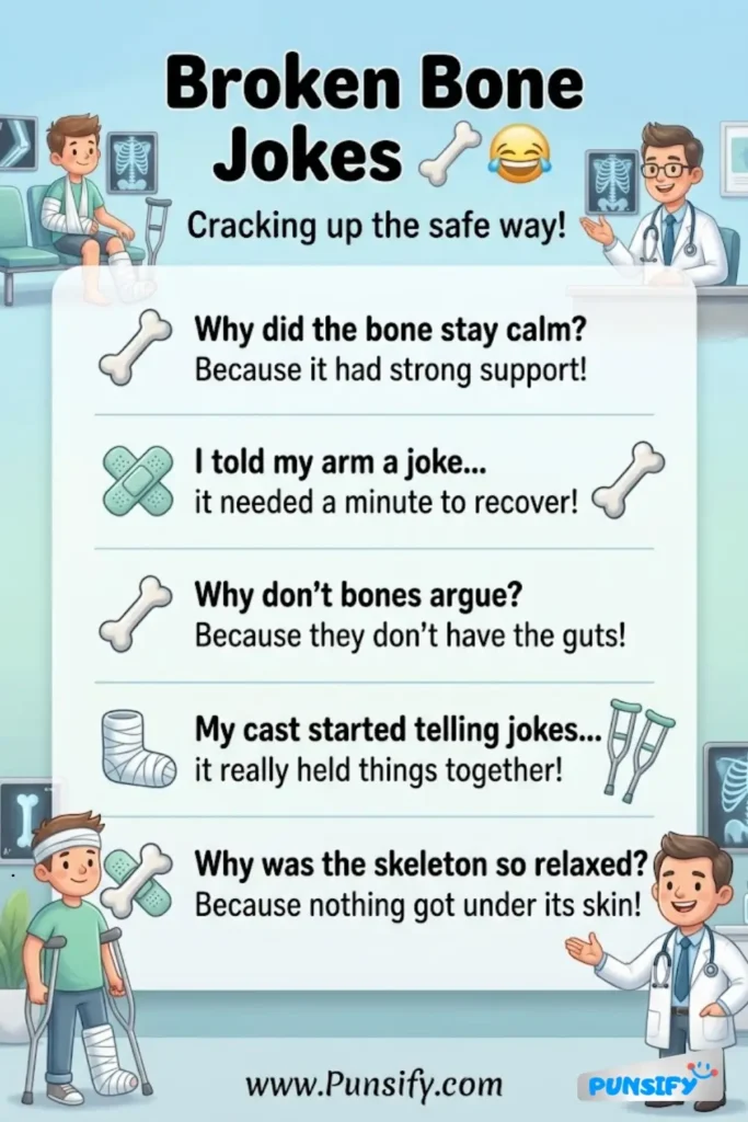 163+ Hilarious Highs of Broken Bone Jokes and Puns That Will Crack You Up