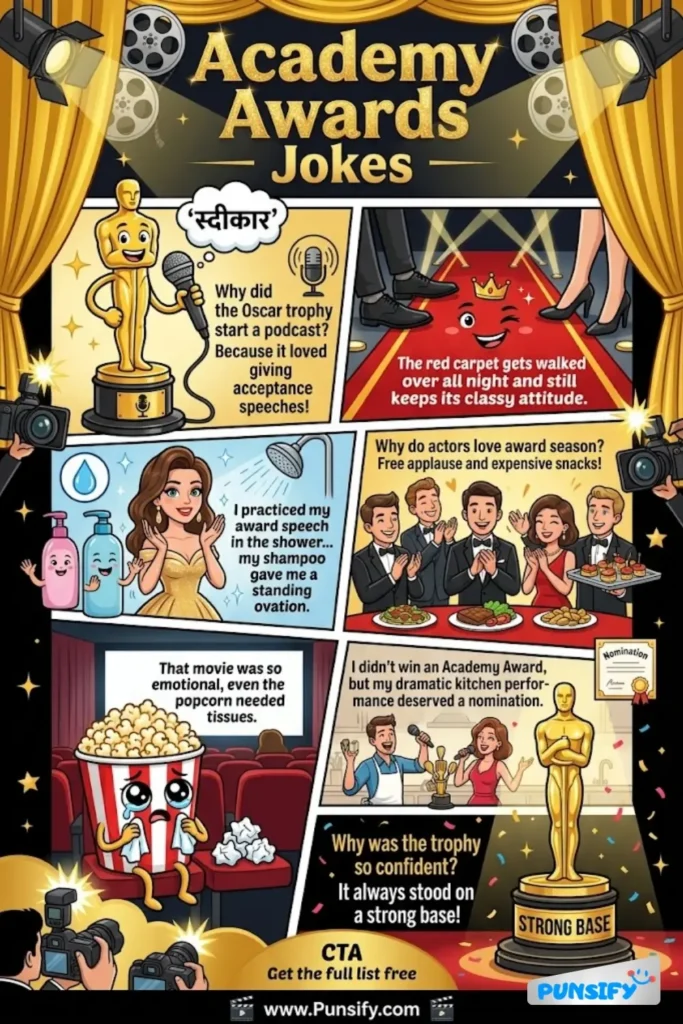 185+ Hilarious Academy Awards Jokes That Will Make You Oscar Laugh!