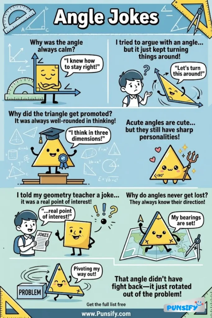 185+ Hilarious Angle Jokes & Puns That Will Have You Laughing Off Your Corners!