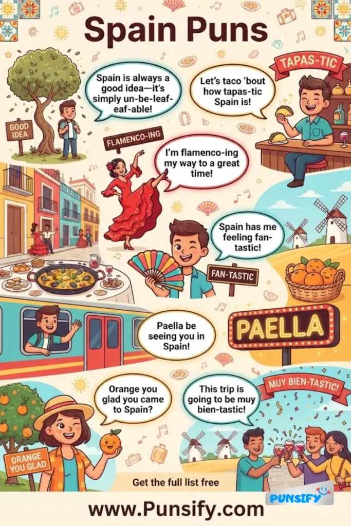 197+ Hilarious Spain Puns That Will Make You Smile and Laugh Out Loud in 2026
