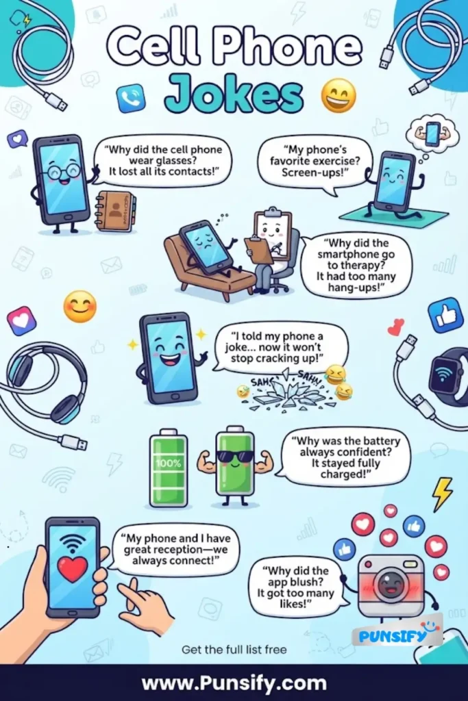 163+ Hilarious Cell Phone Jokes That Will Ring Your Funny Bone in 2026