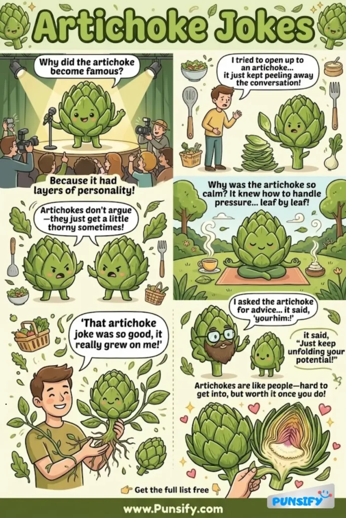 185+ Hilarious Artichoke Jokes & Puns That Will Leaf You in Fits of Laughter!
