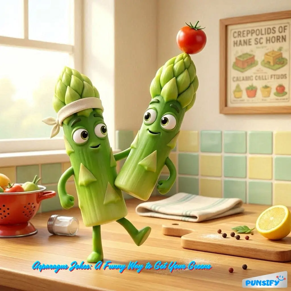 189+ Hilarious Asparagus Jokes & Puns That Are Spear-itually Funny and Totally Stalked!