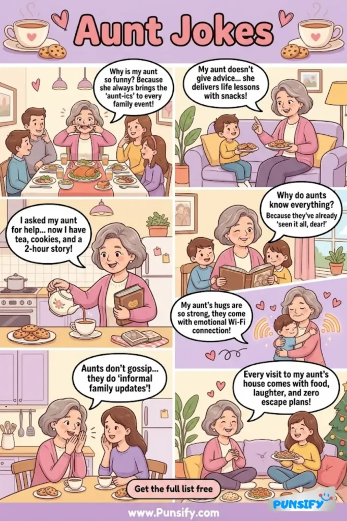 173+ Hilarious Aunt Jokes & Puns That Will Make You Laugh Your Socks Off!