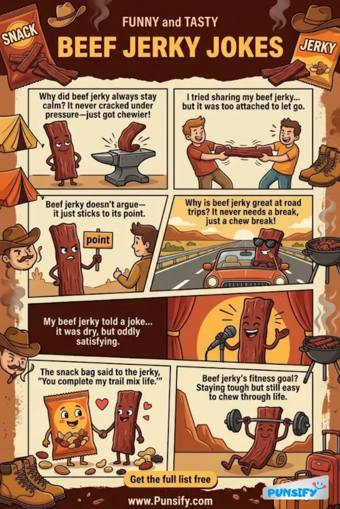 187+ Hilarious Beef Jerky Jokes & Puns That'll Have You Chewing with Laughter