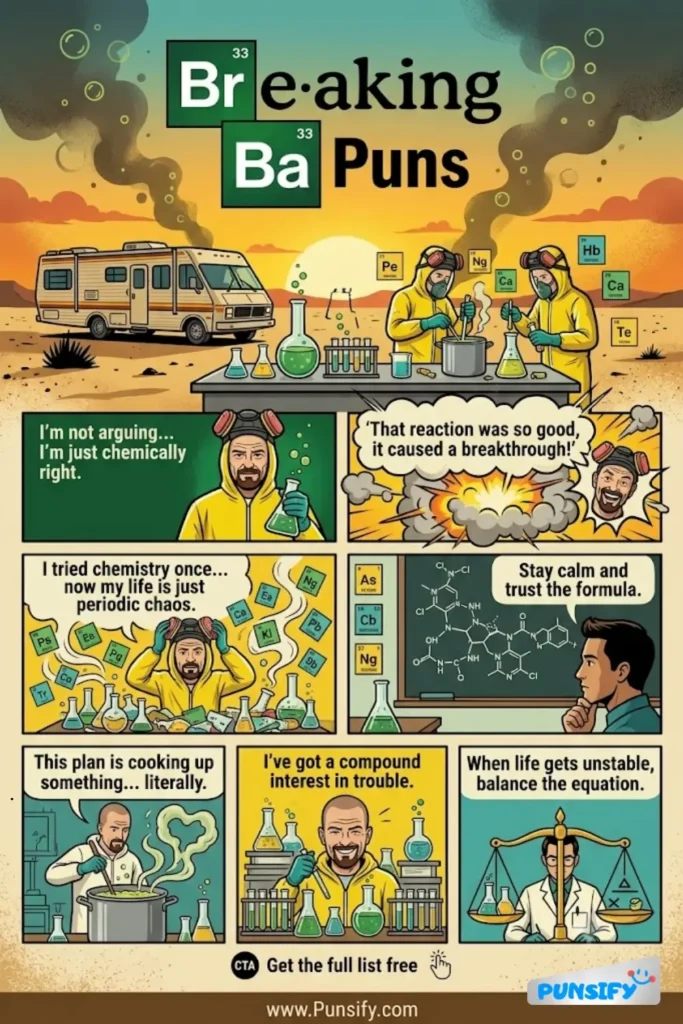 179+ Hilarious Breaking Bad Puns & Jokes That Will Make You Laugh Out Loud