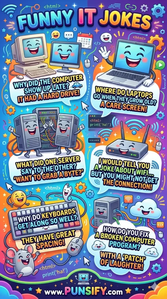 183+ Chuckles and Giggles with It Jokes and Puns for Everyone's Fun