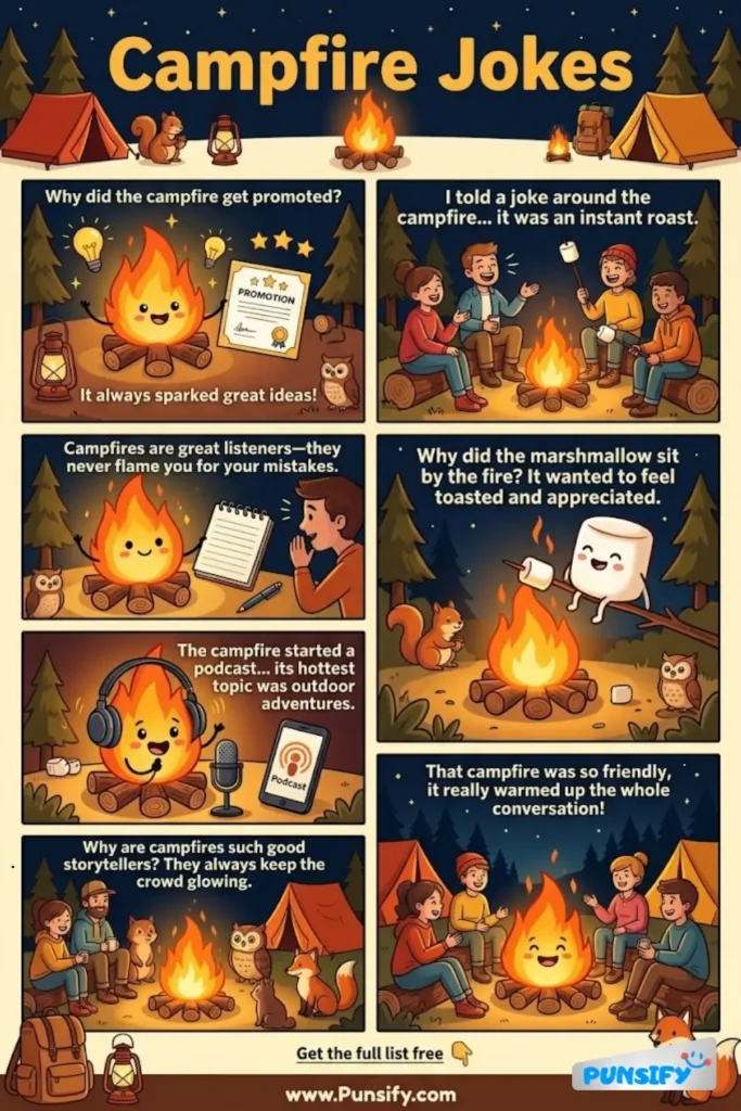 153+ Hilarious Campfire Jokes & Puns That Will Have You Roasting with Laughter
