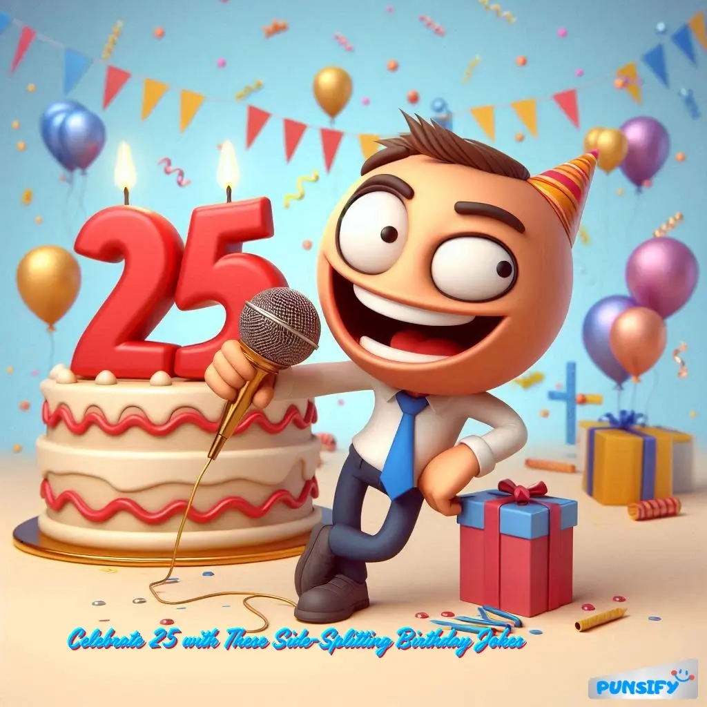 153+ Hilarious 25th Birthday Jokes & Puns That'll Have You Laughing in Your Cake!