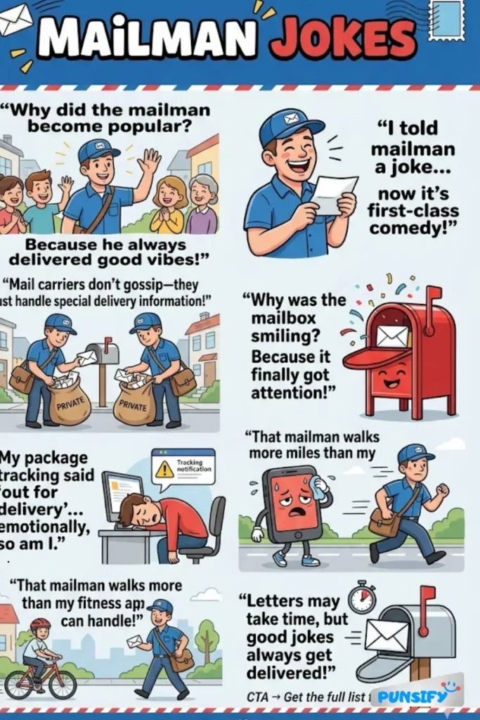167+ Hilarious Mailman Jokes & Puns That Deliver Laughter and Smiles for All