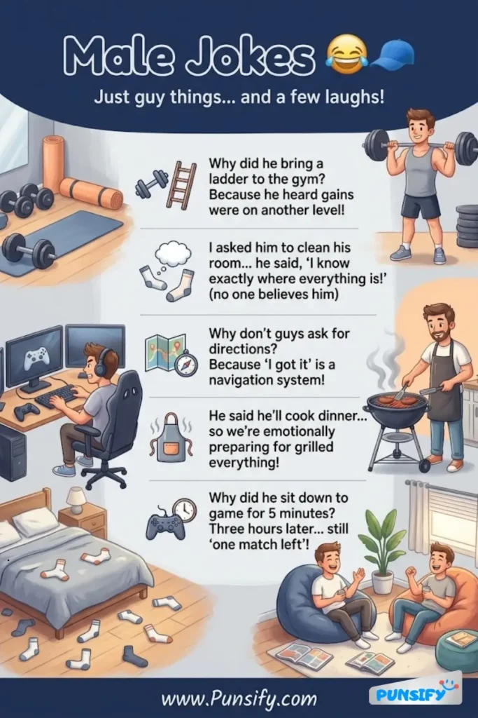 197+ Hilarious Male Jokes and Puns That Will Make You Laugh Out Loud Today