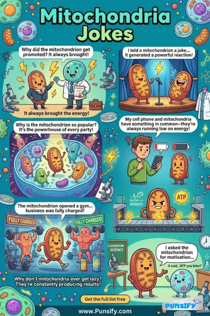 153+ Hilarious Mitochondria Jokes & Puns to Energize Your Laughs Today