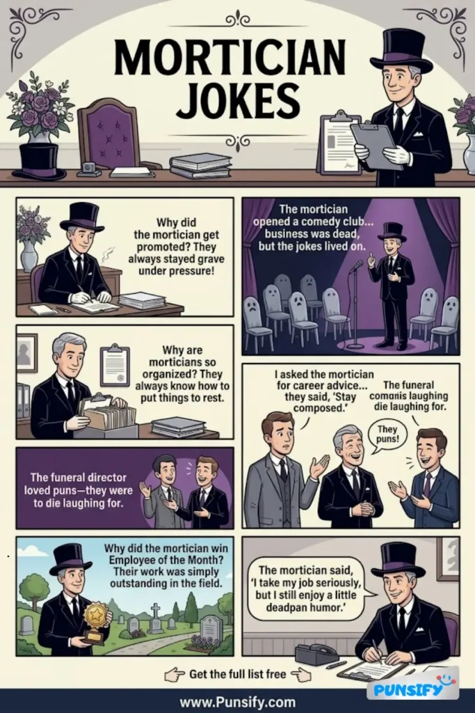 187+ Hilarious Mortician Jokes & Puns That Will Leave You in Stitches