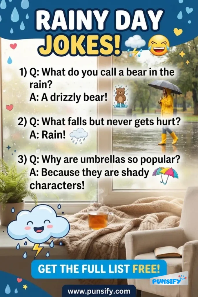 179+ Funny Rainy Jokes to Brighten Your Day and Bring Smiles