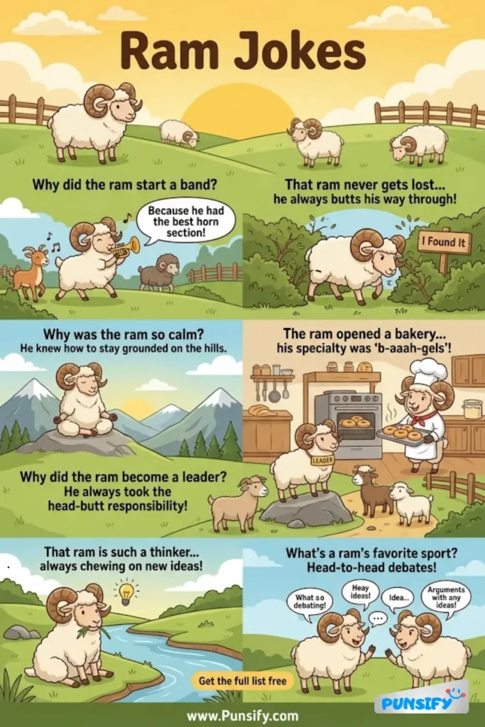175+ Hilarious Ram Jokes & Puns to Make You Laugh and Share with Friends