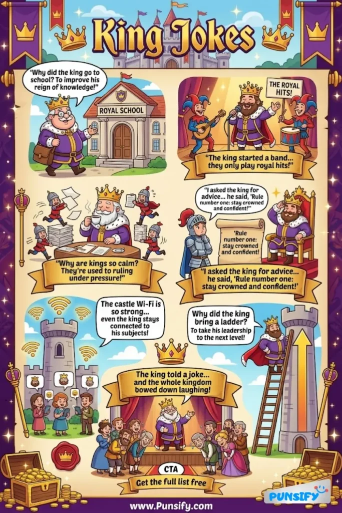 183+ Hilarious King Jokes & Puns to Tickle Your Funny Bone and Brighten Your Day