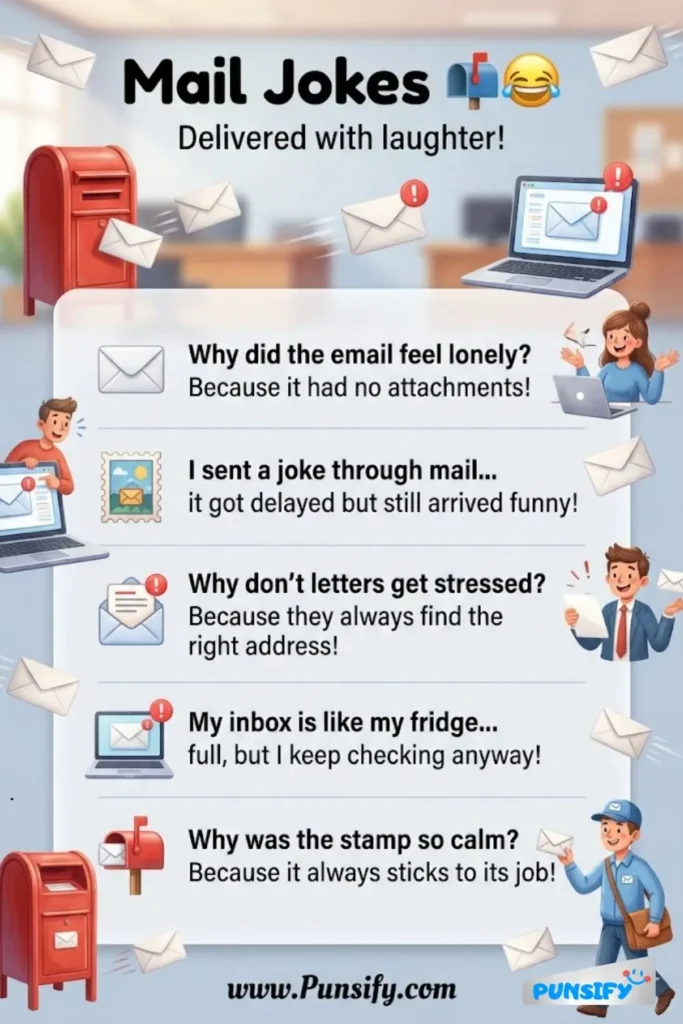 153+ Hilarious Mail Jokes and Puns to Brighten Your Day with Laughter and Fun
