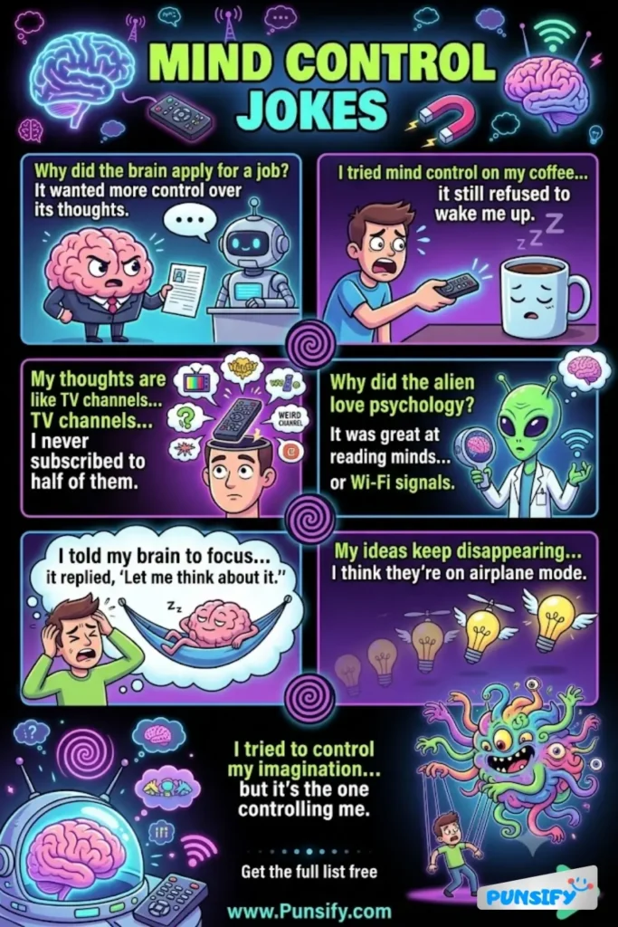 157+ Hilarious Mind Control Jokes & Puns That Will Make You Laugh Out Loud