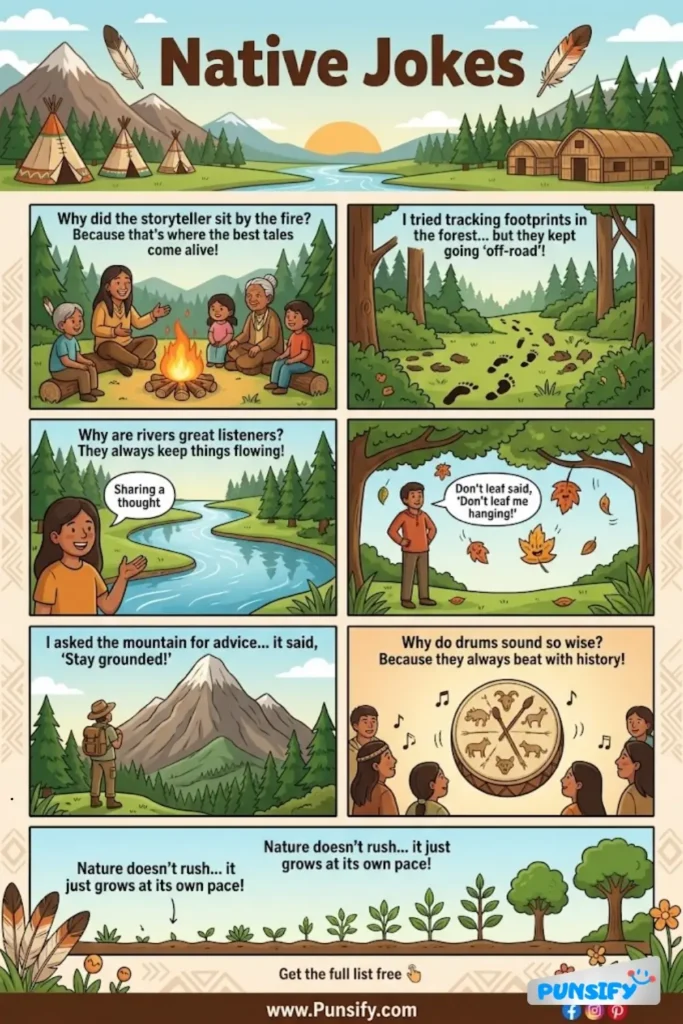 167+ Hilarious Native Jokes & Puns That Will Tickle Your Funny Bone Today