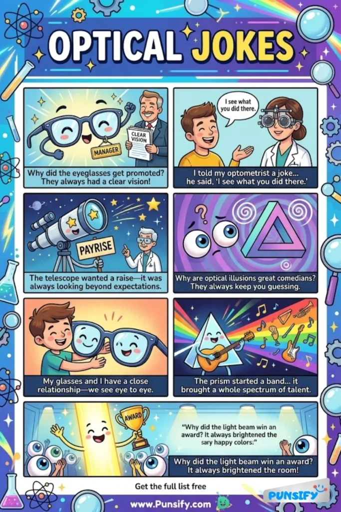 167+ Hilarious Optical Jokes & Puns That Will Make You See the Laughter