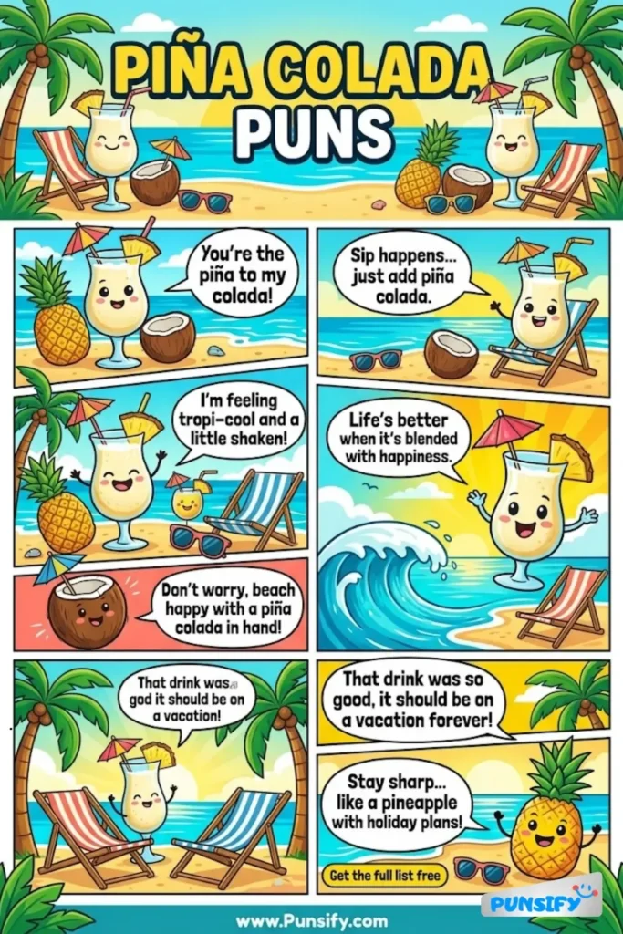 175+ Hilarious Pina Colada Puns & Jokes to Brighten Your Day and Sip Away