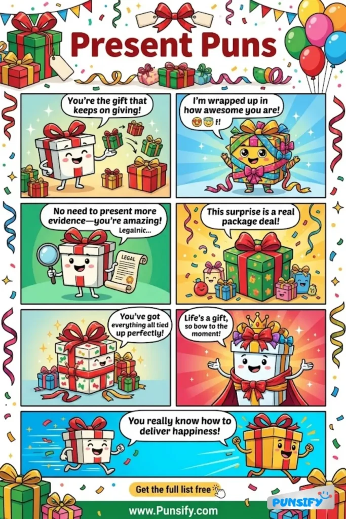 153+ Hilarious Present Puns & Jokes for Gifts That Will Wrap You in Laughter
