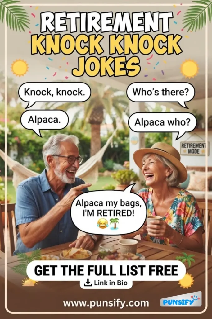 197+ Hilarious Retirement Knock Knock Jokes for Endless Laughter and Fun