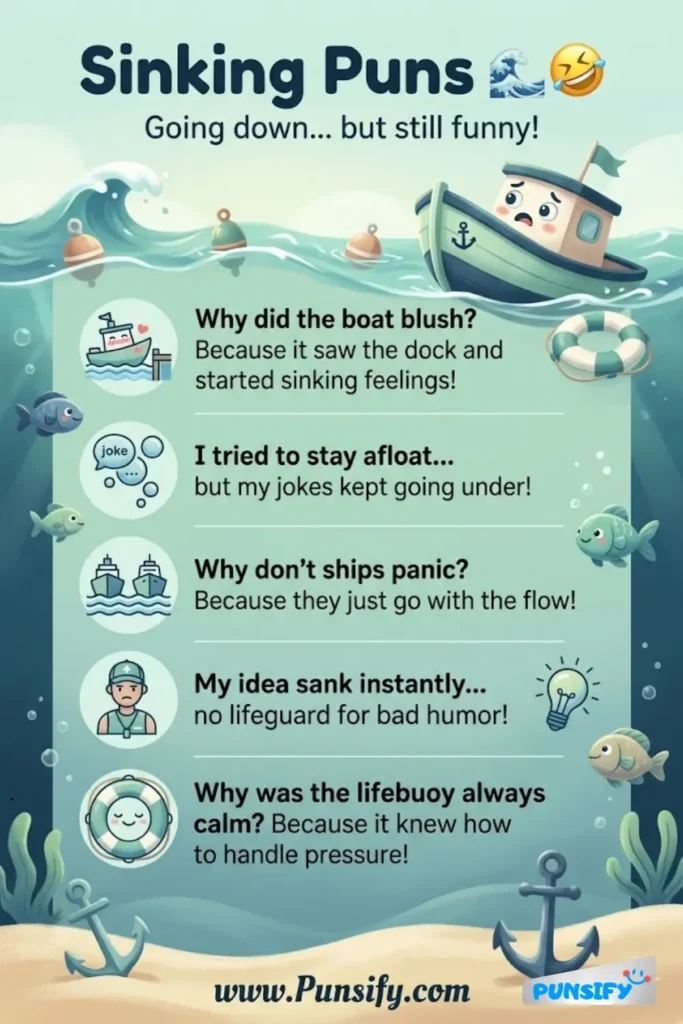 163+ Hilarious Sinking Puns and Jokes That Make a Splash in Humor and Fun