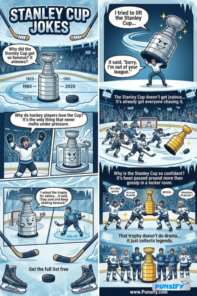 175+ Hilarious Stanley Cup Jokes & Puns That Will Score Big Laughs for Everyone