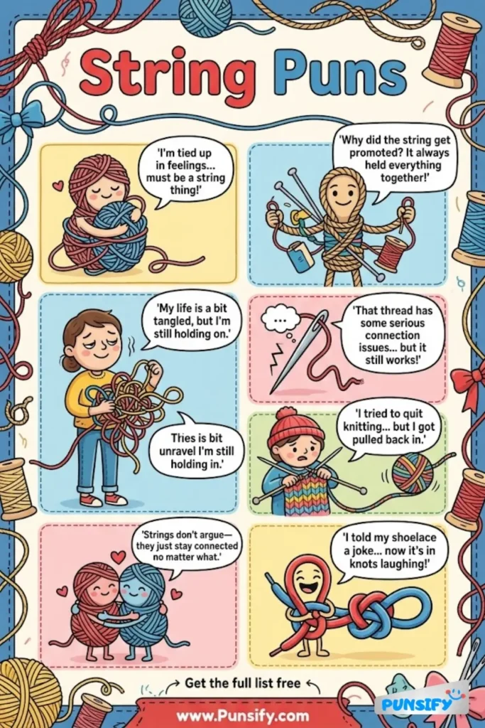 165+ Hilarious String Puns & Jokes That Will Tie You Up in Laughter and Fun