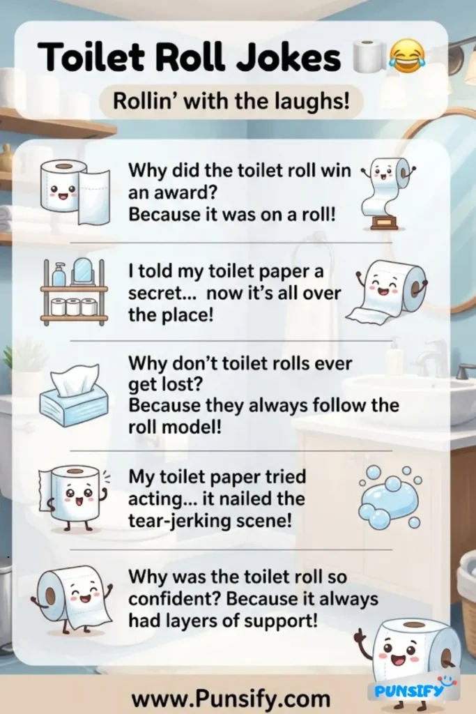 159+ Hilarious Toilet Roll Jokes and Puns for Endless Bathroom Laughs and Fun