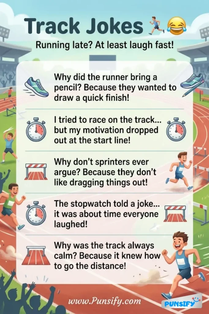 149+ Hilarious Track Jokes and Puns to Keep You Laughing on the Run